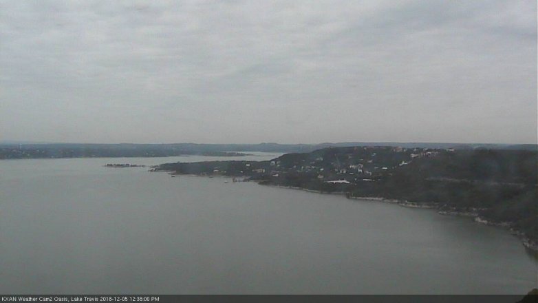 Lake Travis webcam, December 5, 2018 11:40 AM CT