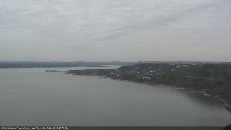 Lake Travis webcam, December 5, 2018 11:45 AM CT