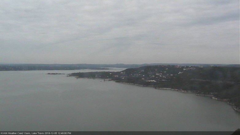 Lake Travis webcam, December 5, 2018 11:50 AM CT
