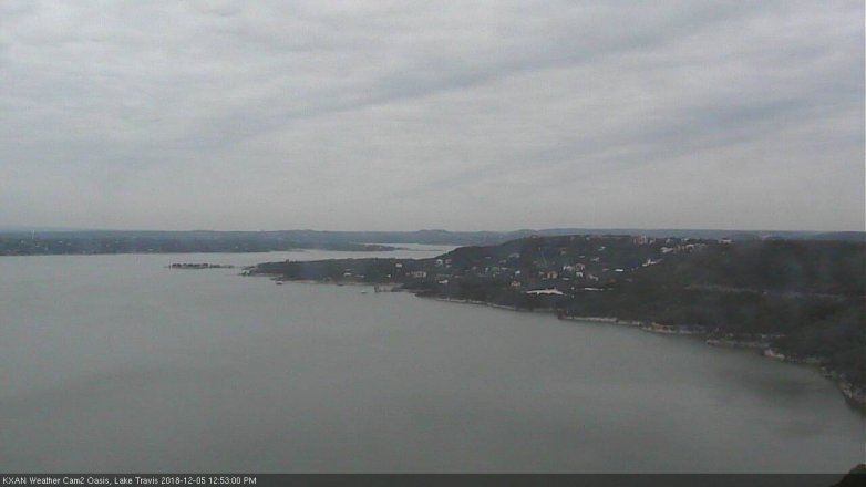 Lake Travis webcam, December 5, 2018 11:55 AM CT