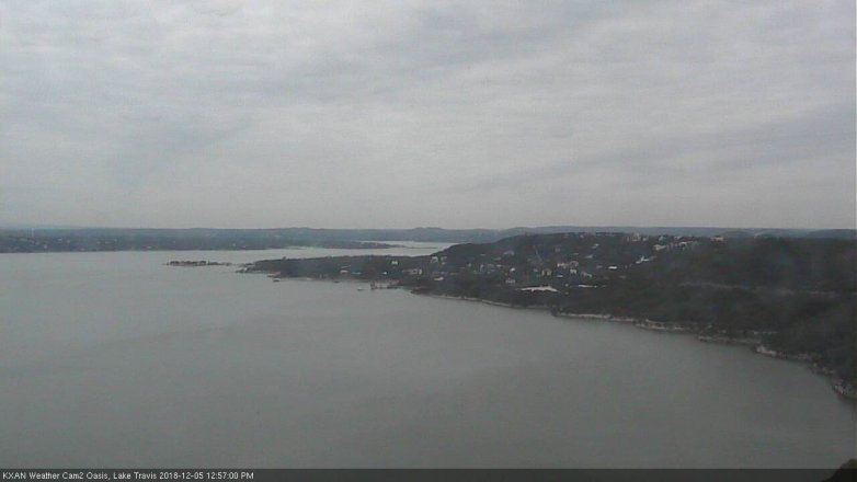 Lake Travis webcam, December 5, 2018 12:00 PM CT