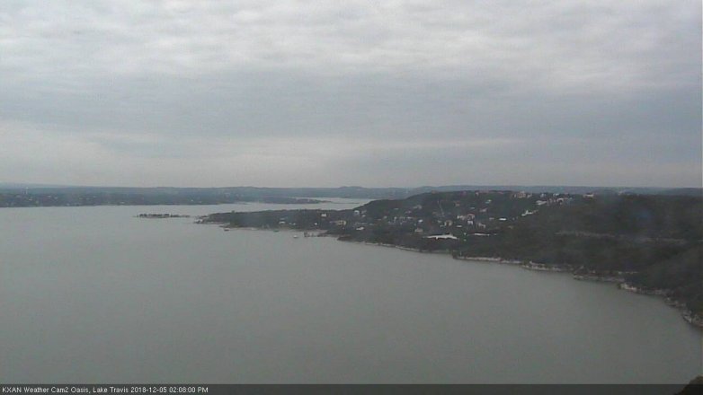 Lake Travis webcam, December 5, 2018 1:10 PM CT