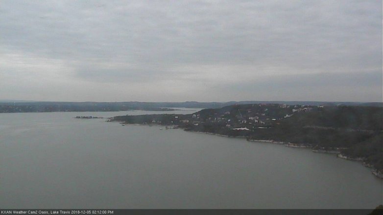Lake Travis webcam, December 5, 2018 1:15 PM CT