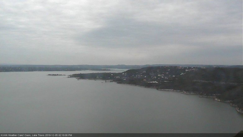 Lake Travis webcam, December 5, 2018 1:20 PM CT