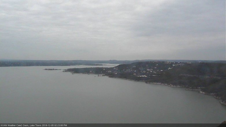 Lake Travis webcam, December 5, 2018 1:25 PM CT