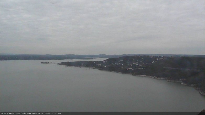Lake Travis webcam, December 5, 2018 1:35 PM CT