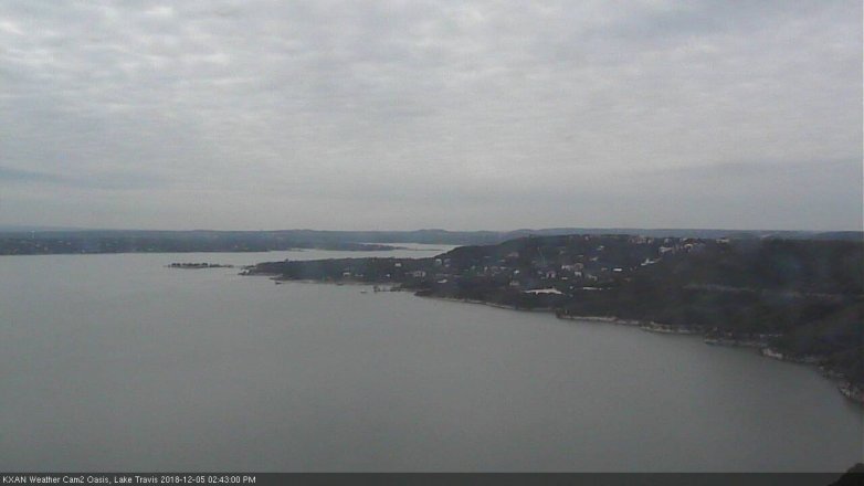 Lake Travis webcam, December 5, 2018 1:45 PM CT