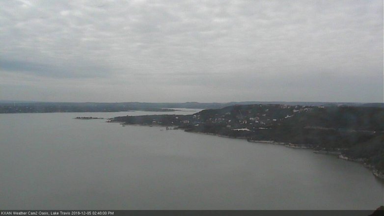 Lake Travis webcam, December 5, 2018 1:50 PM CT