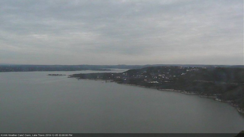 Lake Travis webcam, December 5, 2018 2:10 PM CT