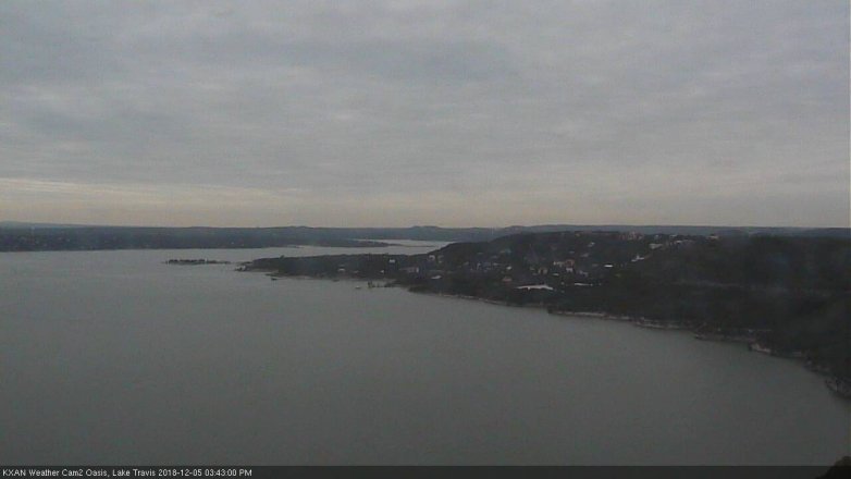 Lake Travis webcam, December 5, 2018 2:45 PM CT
