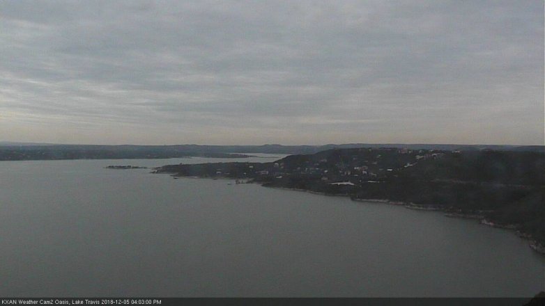 Lake Travis webcam, December 5, 2018 3:05 PM CT