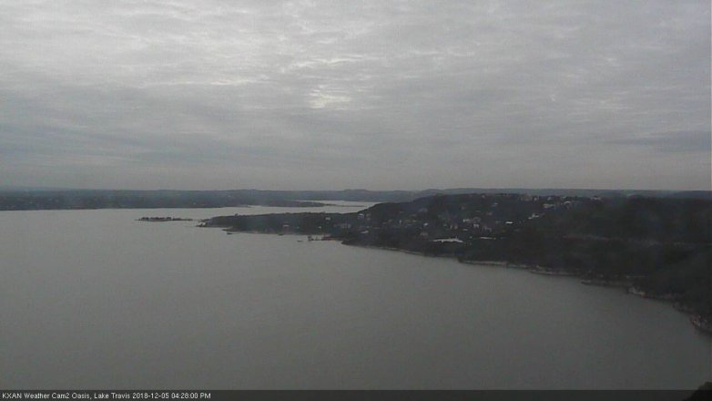 Lake Travis webcam, December 5, 2018 3:30 PM CT