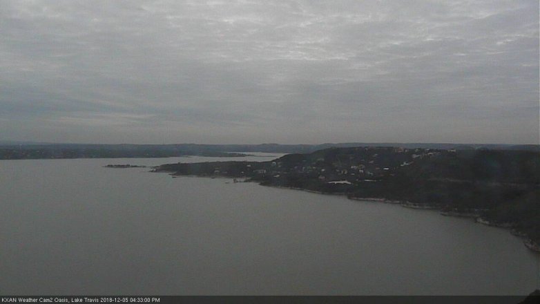 Lake Travis webcam, December 5, 2018 3:35 PM CT