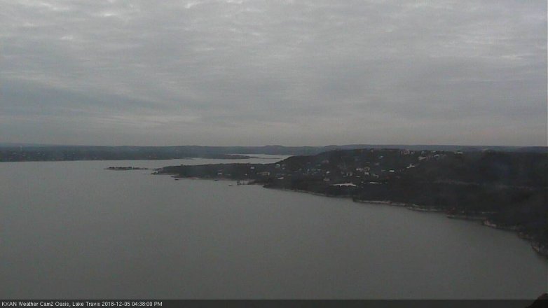 Lake Travis webcam, December 5, 2018 3:40 PM CT