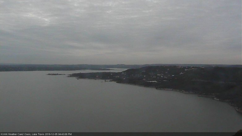 Lake Travis webcam, December 5, 2018 3:45 PM CT