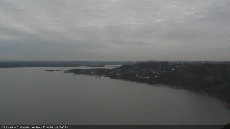 Lake Travis webcam, December 5, 2018 3:55 PM CT