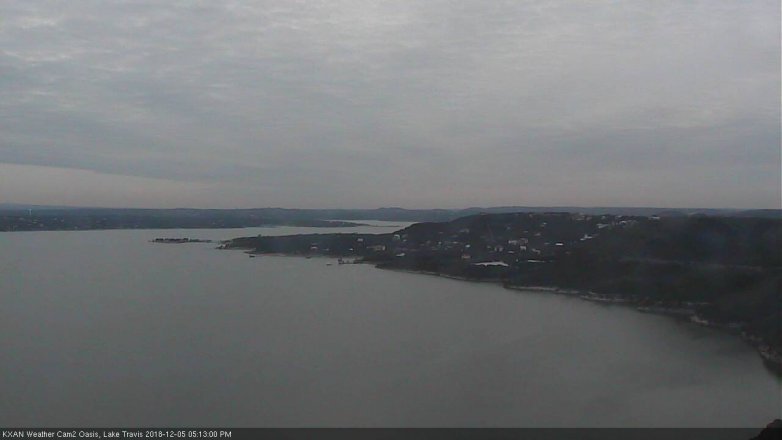 Lake Travis webcam, December 5, 2018 4:15 PM CT
