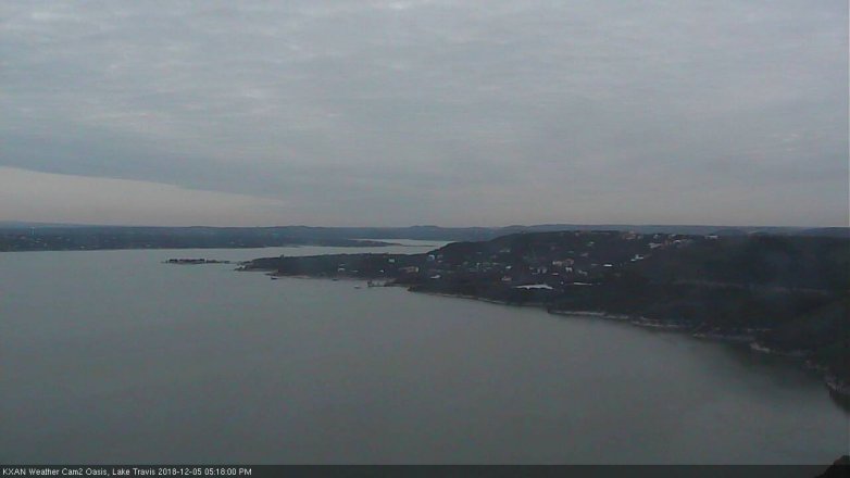 Lake Travis webcam, December 5, 2018 4:20 PM CT