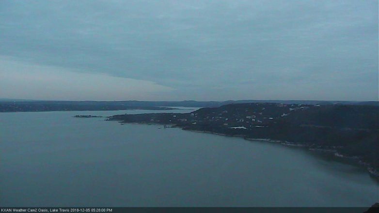 Lake Travis webcam, December 5, 2018 4:30 PM CT