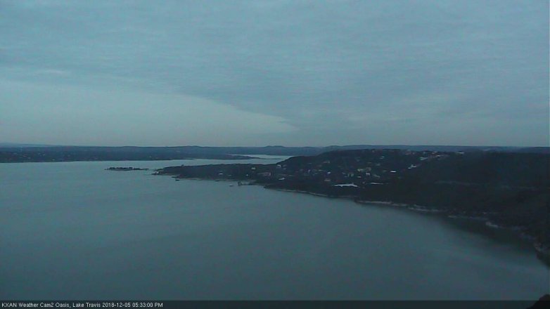 Lake Travis webcam, December 5, 2018 4:35 PM CT
