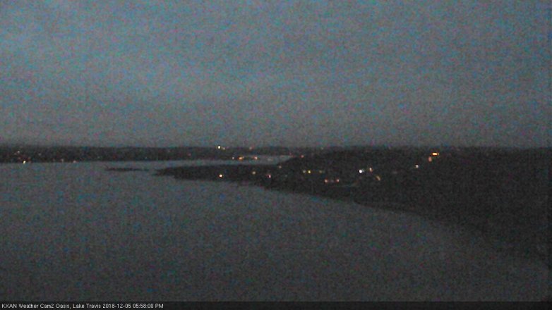 Lake Travis webcam, December 5, 2018 5:00 PM CT