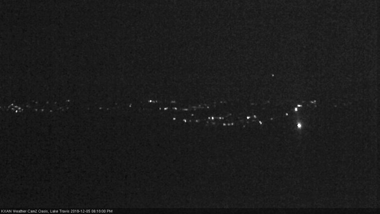 Lake Travis webcam, December 5, 2018 5:20 PM CT