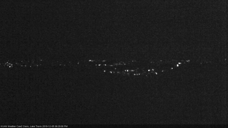 Lake Travis webcam, December 5, 2018 5:30 PM CT