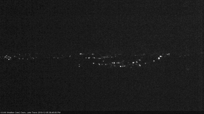 Lake Travis webcam, December 5, 2018 5:50 PM CT