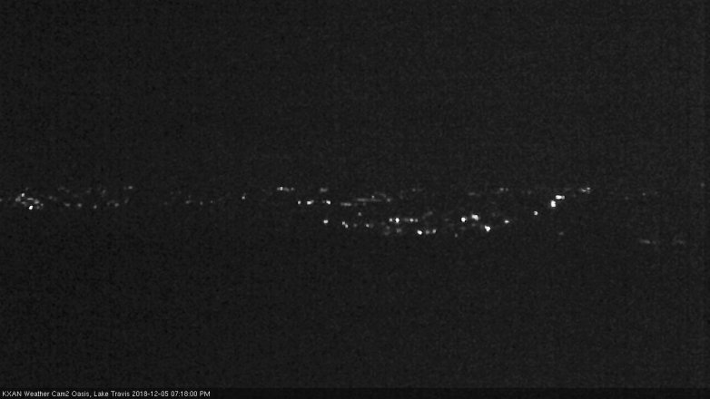 Lake Travis webcam, December 5, 2018 6:20 PM CT