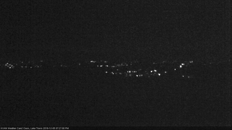Lake Travis webcam, December 5, 2018 6:30 PM CT