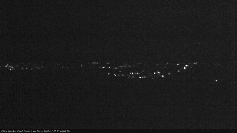 Lake Travis webcam, December 5, 2018 6:50 PM CT