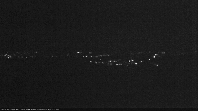 Lake Travis webcam, December 5, 2018 6:55 PM CT
