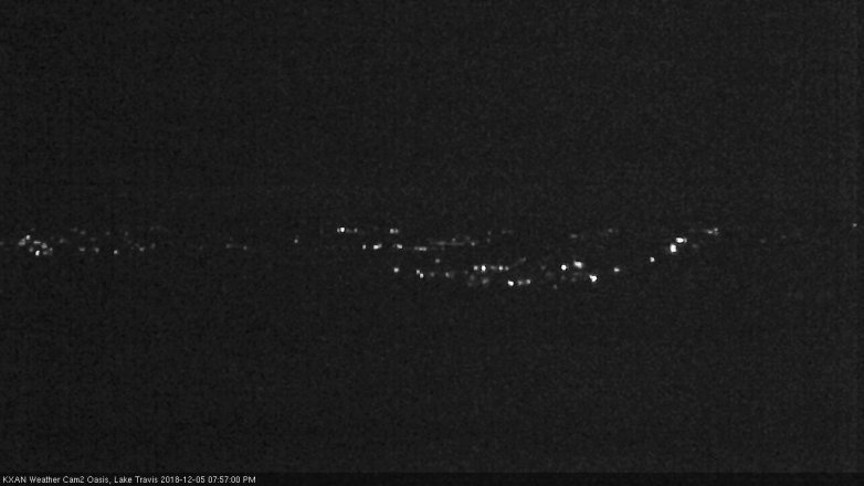 Lake Travis webcam, December 5, 2018 7:00 PM CT