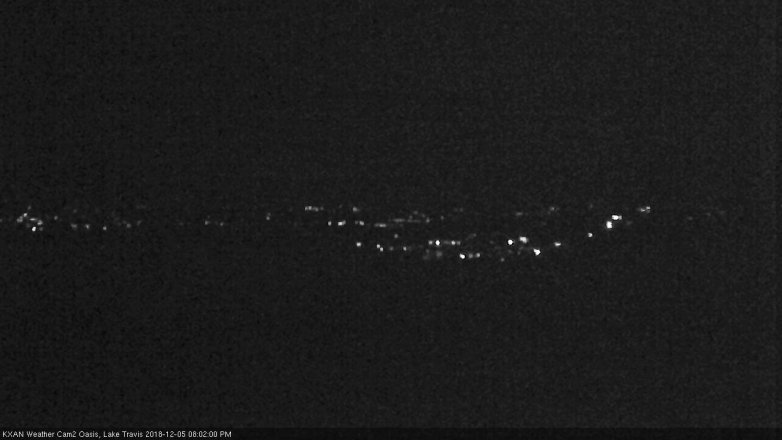 Lake Travis webcam, December 5, 2018 7:05 PM CT