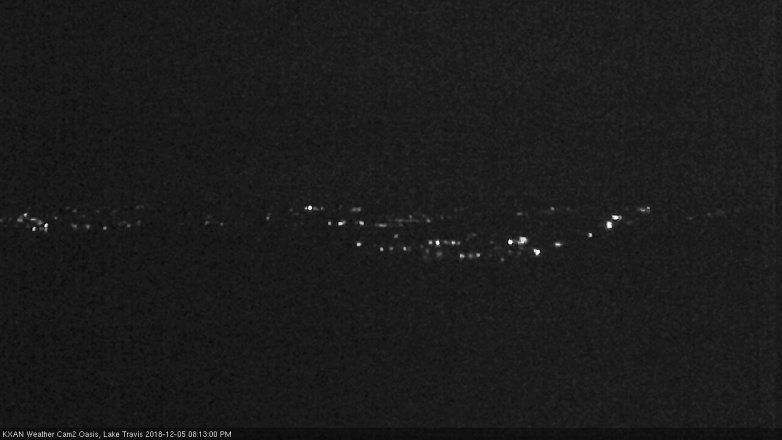 Lake Travis webcam, December 5, 2018 7:15 PM CT