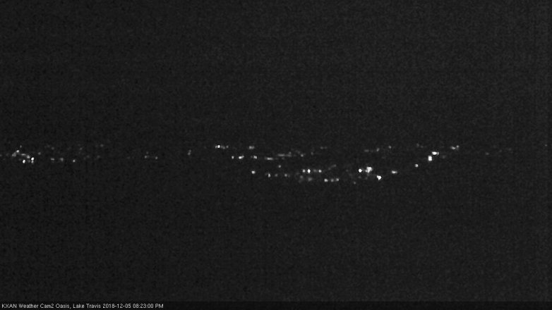 Lake Travis webcam, December 5, 2018 7:25 PM CT