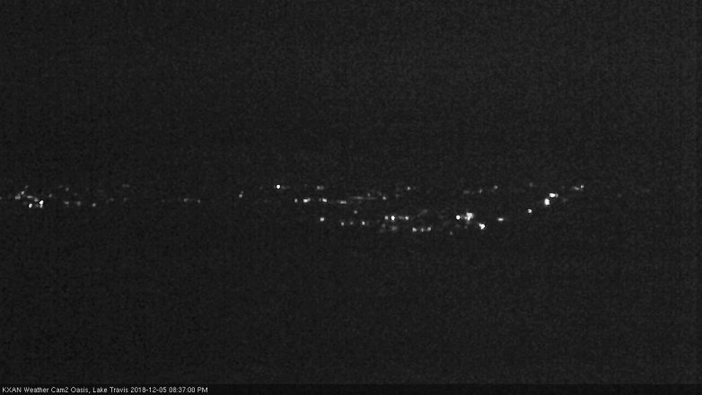 Lake Travis webcam, December 5, 2018 7:40 PM CT