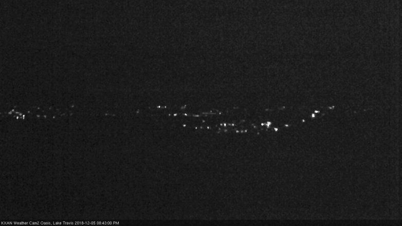 Lake Travis webcam, December 5, 2018 7:45 PM CT