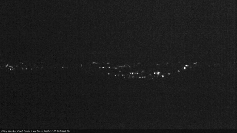 Lake Travis webcam, December 5, 2018 7:55 PM CT