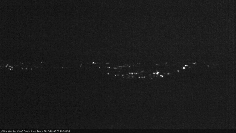 Lake Travis webcam, December 5, 2018 8:15 PM CT