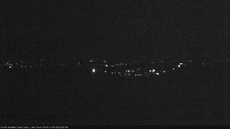 Lake Travis webcam, December 5, 2018 8:35 PM CT