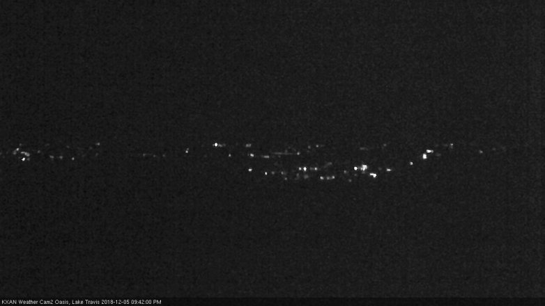 Lake Travis webcam, December 5, 2018 8:45 PM CT