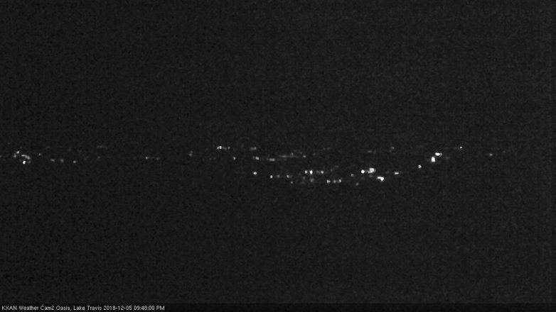 Lake Travis webcam, December 5, 2018 8:50 PM CT