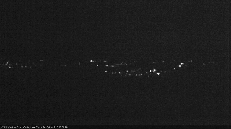 Lake Travis webcam, December 5, 2018 9:10 PM CT