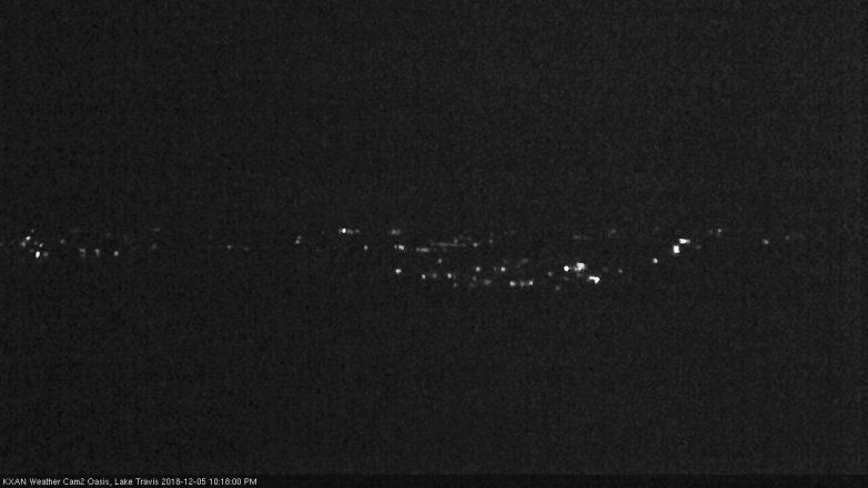 Lake Travis webcam, December 5, 2018 9:20 PM CT