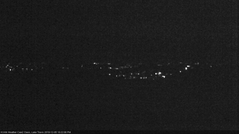 Lake Travis webcam, December 5, 2018 9:25 PM CT