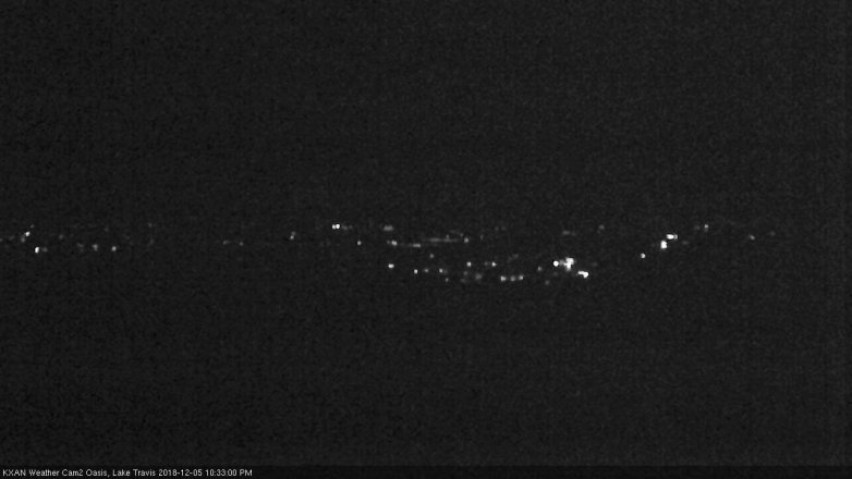 Lake Travis webcam, December 5, 2018 9:35 PM CT