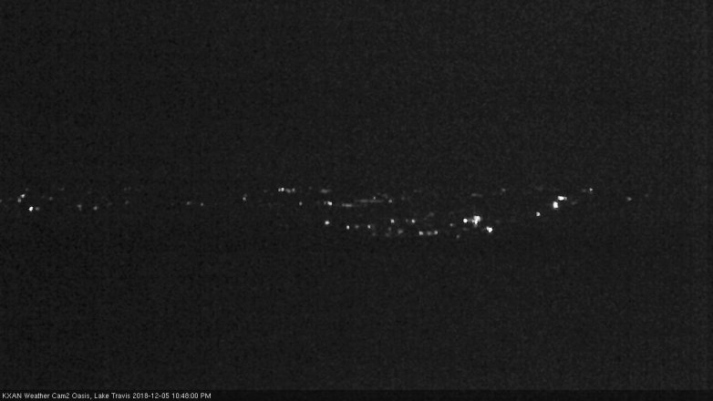 Lake Travis webcam, December 5, 2018 9:50 PM CT
