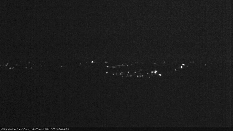 Lake Travis webcam, December 5, 2018 10:00 PM CT