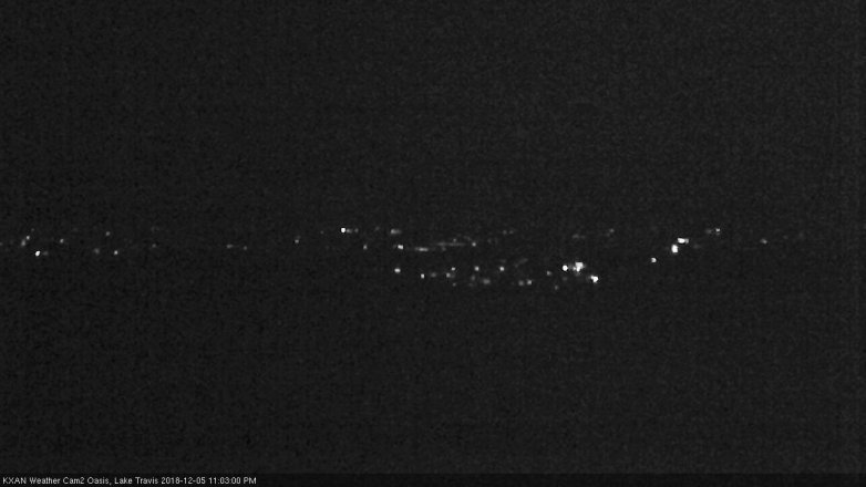 Lake Travis webcam, December 5, 2018 10:05 PM CT